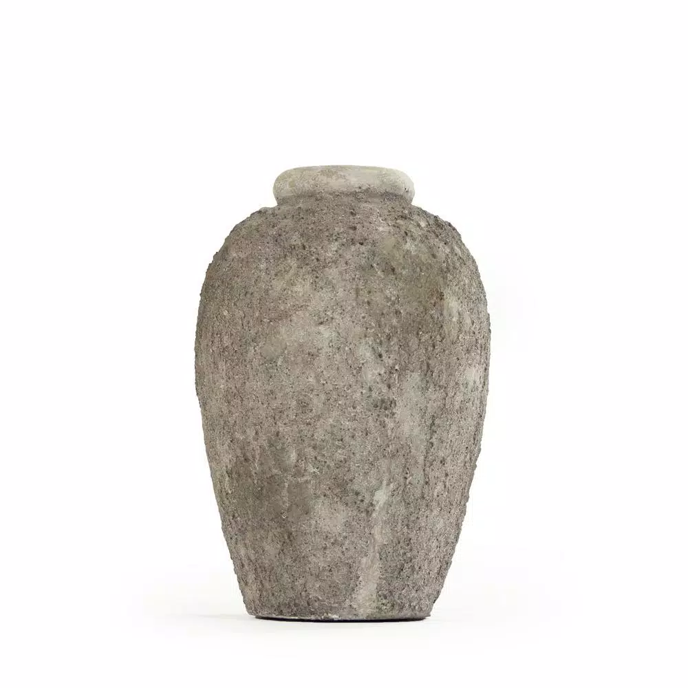 Vases Zentique Stone-like Grey Small Decorative Vase 4 Vases Zentique Stone-like Grey Small Decorative Vase - Image 2