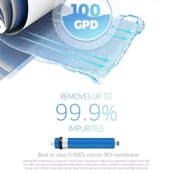 Replacement Water Filters ISPRING 2-Year 100GPD Water Filter Replacement Cartridge Supply, Fits RCC1P -Brita shop ispring replacement water filters f15 100 44 1000