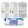 Water Filtration Systems ISPRING 5-Stage Reverse Osmosis 2-Year Replacement Water Filter Pack Set With 100 GPD RO Membrane Cartridge 10 In. X 2.5 In. -Brita shop ispring replacement water filters f15 100us 64 1000