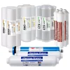 Water Filtration Systems ISPRING 6-Stage Reverse Osmosis RO System 2-Year Replacement Water Filter Cartridge Pack, With Alkaline Filter 10 In. X 2.5 In. 2 Water Filtration Systems ISPRING 6-Stage Reverse Osmosis RO System 2-Year Replacement Water Filter Cartridge Pack, With Alkaline Filter 10 In. X 2.5 In. -Brita shop ispring replacement water filters f19k100us 64 1000