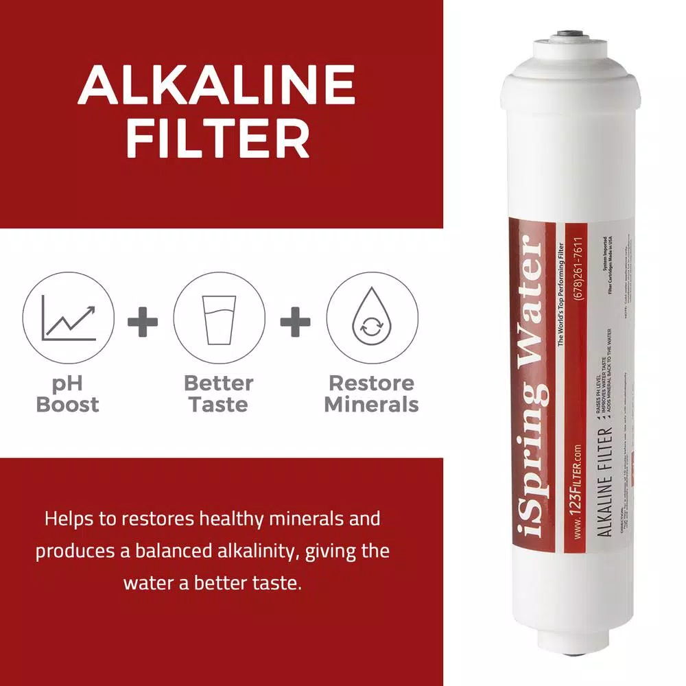 Water Filtration Systems ISPRING 6-Stage Reverse Osmosis RO System 3-Year Replacement Water Filter Cartridge Pack With Alkaline Filter 10 In. X 2.5 In. 8 Water Filtration Systems ISPRING 6-Stage Reverse Osmosis RO System 3-Year Replacement Water Filter Cartridge Pack With Alkaline Filter 10 In. X 2.5 In. - Image 6