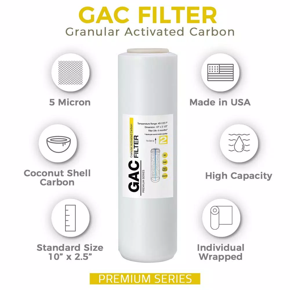 Water Filtration Systems ISPRING F3US Reverse Osmosis RO System 6-Month Supply Replacement Filter Cartridges Pack Of 3 Filters, Sediment, CTO And GAC Ea. 7 Water Filtration Systems ISPRING F3US Reverse Osmosis RO System 6-Month Supply Replacement Filter Cartridges Pack Of 3 Filters, Sediment, CTO And GAC Ea. - Image 5
