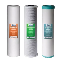 Replacement Water Filters ISPRING 3-Stage 20 In. Whole House 3-Piece Replacement Filter Pack – Fits WGB32BM