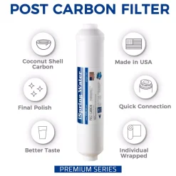 Replacement Water Filters ISPRING FT15US Premium Universal Inline Activated Post Carbon Replacement Water Filter Cartridge With Quick Connect Fittings 7 Replacement Water Filters ISPRING FT15US Premium Universal Inline Activated Post Carbon Replacement Water Filter Cartridge With Quick Connect Fittings -Brita shop ispring replacement water filters ft15us c3 1000