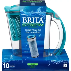 Water Filter Pitchers Brita Stream Rapids 10-Cup Filter As You Pour Water Pitcher In Lake Blue With Water Filter, BPA Free 23 Water Filter Pitchers Brita Stream Rapids 10-Cup Filter As You Pour Water Pitcher In Lake Blue With Water Filter, BPA Free -Brita shop lake blue brita water filter pitchers 6025836219 44 1000