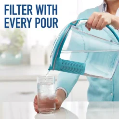 Water Filter Pitchers Brita Stream Rapids 10-Cup Filter As You Pour Water Pitcher In Lake Blue With Water Filter, BPA Free 20 Water Filter Pitchers Brita Stream Rapids 10-Cup Filter As You Pour Water Pitcher In Lake Blue With Water Filter, BPA Free -Brita shop lake blue brita water filter pitchers 6025836219 c3 1000