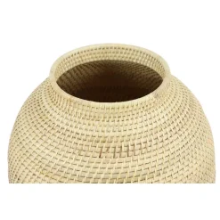 Vases LITTON LANE Large Decorative Handwoven Natural Beige Bamboo Vase -Brita shop light brown litton lane vases 35985 4f 1000
