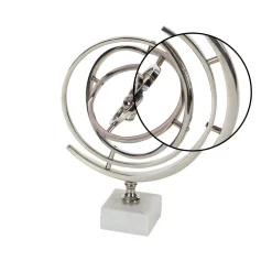 Sculptures LITTON LANE 13 In. X 7 In. Modern Decorative Aluminium And Ceramic Armillary Sphere Sculpture 7 Sculptures LITTON LANE 13 In. X 7 In. Modern Decorative Aluminium And Ceramic Armillary Sphere Sculpture -Brita shop litton lane sculptures 28537 4f 1000