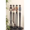 Sculptures LITTON LANE 24 In. X 4 In. Decorative Jazz Band Sculpture Set In Colored Polystone -Brita shop litton lane sculptures 44627 64 1000