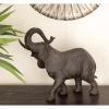 Sculptures LITTON LANE 10 In. X 12 In. Decorative Elephant Sculpture In Colored Polystone -Brita shop litton lane sculptures 44672 64 1000