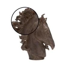 Sculptures LITTON LANE Polystone Horse Head Sculpture -Brita shop litton lane sculptures 44678 4f 1000