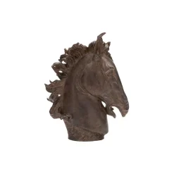 Sculptures LITTON LANE Polystone Horse Head Sculpture -Brita shop litton lane sculptures 44678 c3 1000