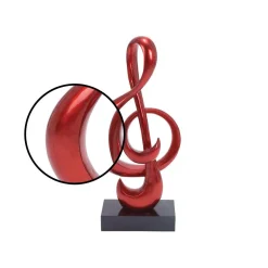 Sculptures LITTON LANE Abstract Polystone And Fiberglass Musical Treble Clef Symbol Sculpture -Brita shop litton lane sculptures 50120 4f 1000