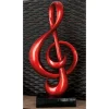 Sculptures LITTON LANE Abstract Polystone And Fiberglass Musical Treble Clef Symbol Sculpture -Brita shop litton lane sculptures 50120 64 1000