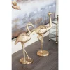 Sculptures LITTON LANE 14 In. Flamingo Aluminum Decorative Sculpture In Gold (Set Of 2) -Brita shop litton lane sculptures 68978 64 1000