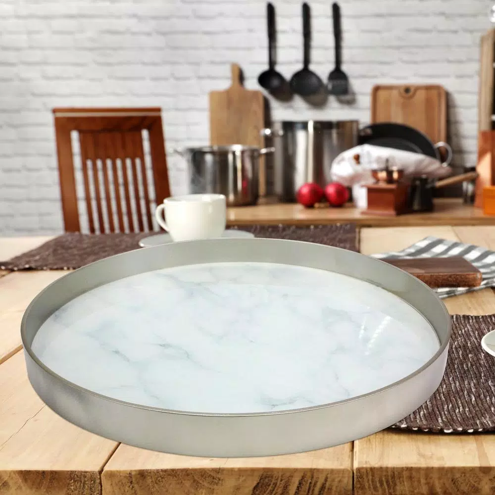 Decorative Trays Stonebriar Collection Silver Wood And Marble Glass Decorative Tray 3 Decorative Trays Stonebriar Collection Silver Wood And Marble Glass Decorative Tray