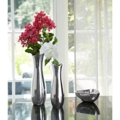 Vases Nambe Stryker 13 In. Metal Alloy Decorative Vase -Brita shop metal nambe vases mt1189 31 1000