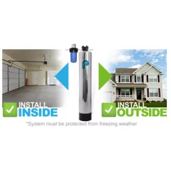 Water Softeners Pelican Water 15 GPM Whole House NaturSoft Water Softener Alternative System -Brita shop metallics pelican water water softener systems thd ns6 4f 1000