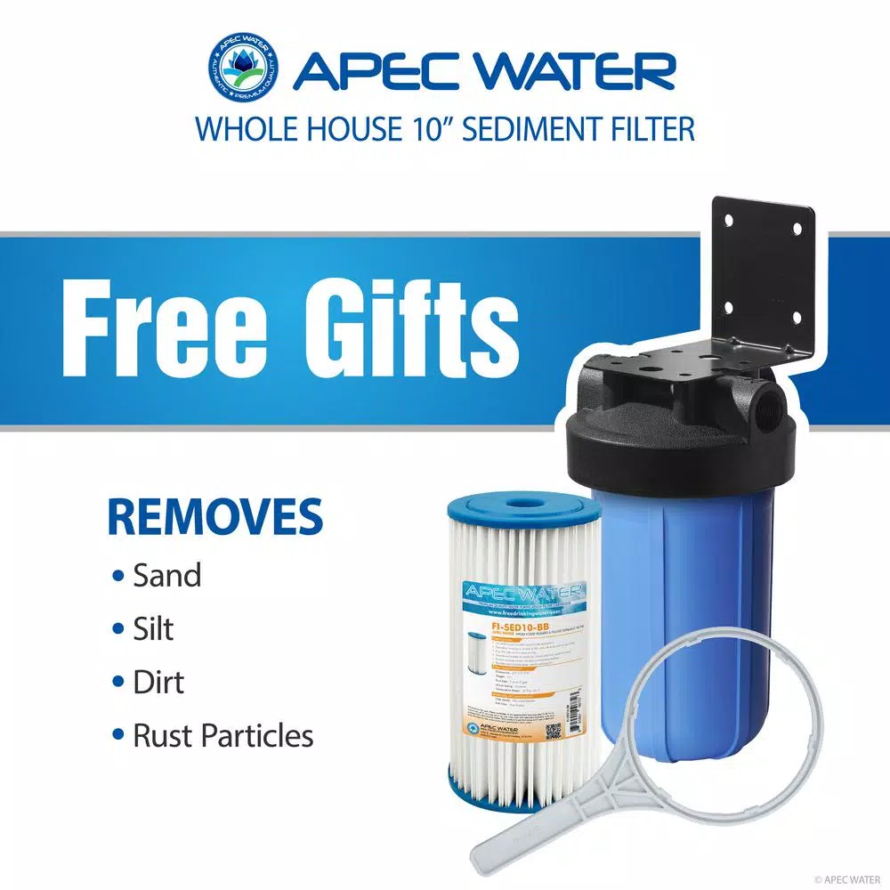 Water Softeners APEC Water Systems Premium 15 GPM Salt-Free Water Softener And Whole House Water Filtration System 10 Water Softeners APEC Water Systems Premium 15 GPM Salt-Free Water Softener And Whole House Water Filtration System - Image 8