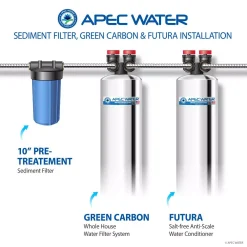 Water Softeners APEC Water Systems Premium 15 GPM Salt-Free Water Softener And Whole House Water Filtration System 16 Water Softeners APEC Water Systems Premium 15 GPM Salt-Free Water Softener And Whole House Water Filtration System -Brita shop multi apec water systems water softener systems wh solution 15 4f 1000