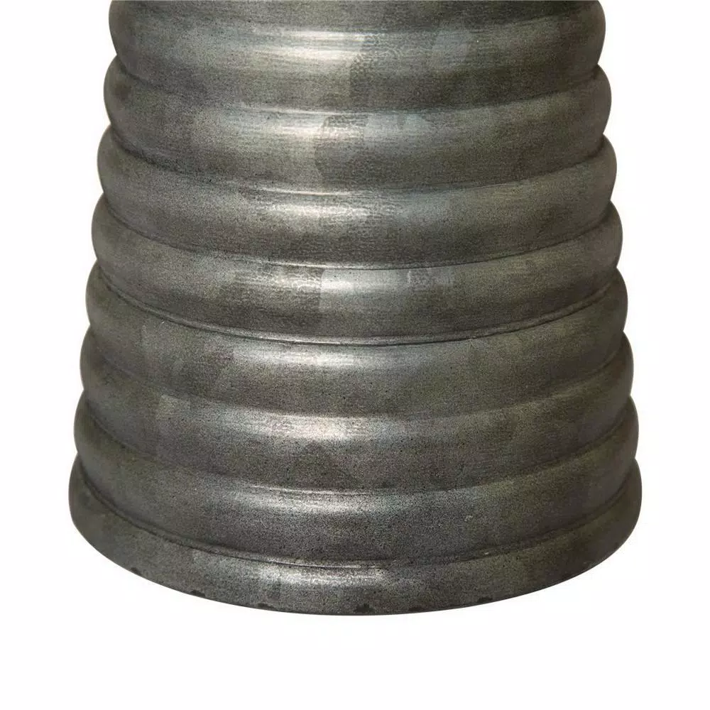 Decorative Trays Glitzhome 12 In. D Farmhouse Galvanized Metal Home Decor Tray 6 Decorative Trays Glitzhome 12 In. D Farmhouse Galvanized Metal Home Decor Tray - Image 4