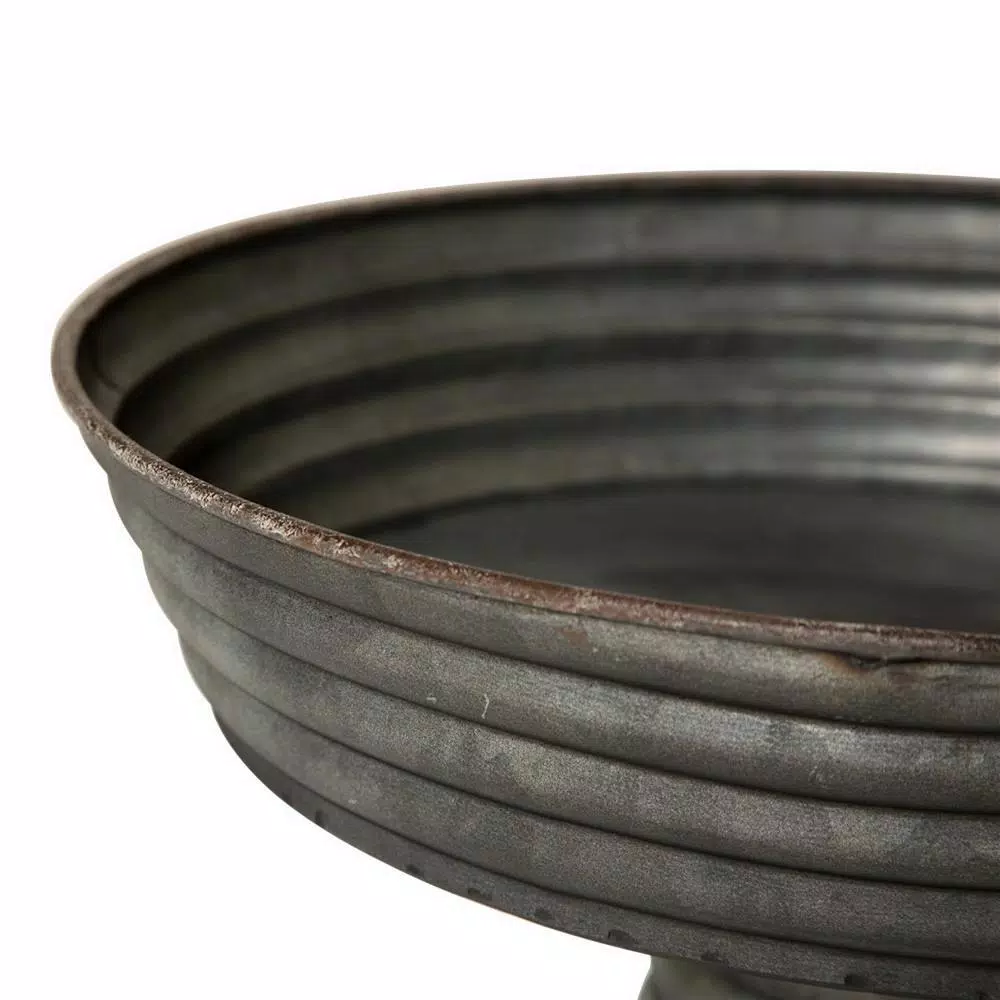 Decorative Trays Glitzhome 12 In. D Farmhouse Galvanized Metal Home Decor Tray 7 Decorative Trays Glitzhome 12 In. D Farmhouse Galvanized Metal Home Decor Tray - Image 5