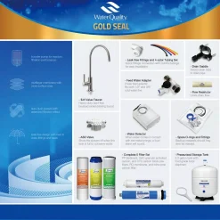Water Filtration Systems ISPRING 5-Stage 100 GPD Reverse Osmosis Water Filtration System With Booster Pump 3.2 Gallon Tank And Brushed Nickel Faucet 10 Water Filtration Systems ISPRING 5-Stage 100 GPD Reverse Osmosis Water Filtration System With Booster Pump 3.2 Gallon Tank And Brushed Nickel Faucet -Brita shop multi color ispring reverse osmosis systems rcc1p c3 1000