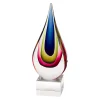 Sculptures Badash Crystal Essence Murano Style 12 In. Mouth Blown Teardrop Centerpiece On Crystal Base Tall -Brita shop multi colored badash crystal sculptures j597 64 1000