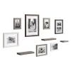 Kate And Laurel Bordeaux Multi/Gray With Shelves Picture Frames (Set Of 10) -Brita shop multi gray kate and laurel picture frames 216931 64 1000