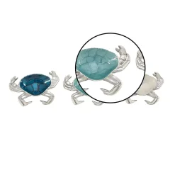 Decorative Trays LITTON LANE Decorative Aluminum Crab-shaped Tray (3-Pack) -Brita shop multi litton lane decorative trays 49652 4f 1000