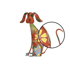 Sculptures LITTON LANE Whimsical Dog Iron Sculpture -Brita shop multi litton lane sculptures 55138 4f 1000