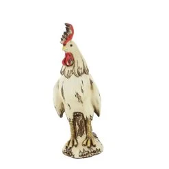 Sculptures LITTON LANE 15 In. Rooster Decorative Sculpture In White, Red And Brown 16 Sculptures LITTON LANE 15 In. Rooster Decorative Sculpture In White, Red And Brown -Brita shop multi litton lane sculptures 58220 1f 1000