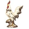 Sculptures LITTON LANE 15 In. Rooster Decorative Sculpture In White, Red And Brown -Brita shop multi litton lane sculptures 58220 64 1000