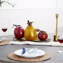 Sculptures LITTON LANE Elegant Fruit Decorative Sculpture -Brita shop multi litton lane sculptures 68134 77 1000