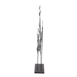 Sculptures LITTON LANE Iron Metal Turquoise Ginkgo Leaves On Straight Stems Sculpture -Brita shop multi litton lane sculptures 74782 e1 1000