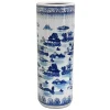 Vases Oriental Furniture Oriental Furniture 23.5 In. Porcelain Decorative Vase In Blue -Brita shop multi oriental furniture vases bw umbr bwls 64 1000