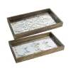 Decorative Trays A & B Home Greta Rectangular Glass And Wood Natural Large Trays 1 Decorative Trays A & B Home Greta Rectangular Glass And Wood Natural Large Trays -Brita shop natural a b home decorative trays 31967 64 1000