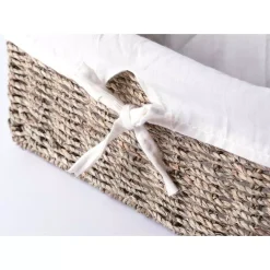 Storage Baskets Vintiquewise 12 In. W X 6.5 In. D X 5.3 In. H Seagrass Shelf Basket Lined With White Lining 15 Storage Baskets Vintiquewise 12 In. W X 6.5 In. D X 5.3 In. H Seagrass Shelf Basket Lined With White Lining -Brita shop natural vintiquewise storage baskets qi003084 76 1000
