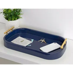 Decorative Trays Kate And Laurel Lipton 18 In. X 3 In. X 10 In. Navy Blue Decorative Wall Shelf 11 Decorative Trays Kate And Laurel Lipton 18 In. X 3 In. X 10 In. Navy Blue Decorative Wall Shelf -Brita shop navy blue kate and laurel decorative trays 217675 31 1000