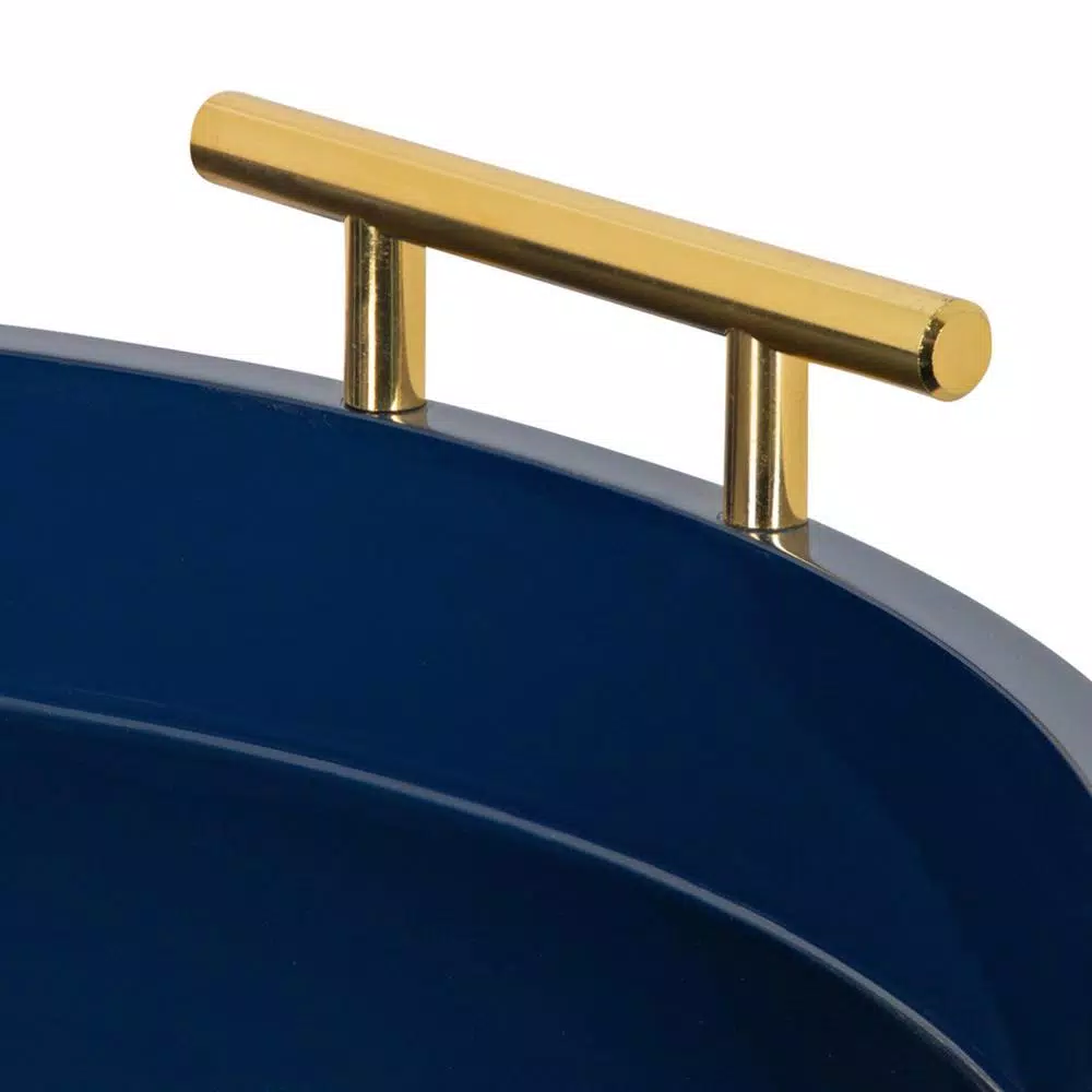 Decorative Trays Kate And Laurel Lipton 18 In. X 3 In. X 10 In. Navy Blue Decorative Wall Shelf 5 Decorative Trays Kate And Laurel Lipton 18 In. X 3 In. X 10 In. Navy Blue Decorative Wall Shelf - Image 3