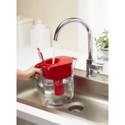 Water Filter Pitchers Brita 10-Cup Large Water Filter Pitcher In Red, BPA Free -Brita shop red brita water filter pitchers 6025835658 40 1000
