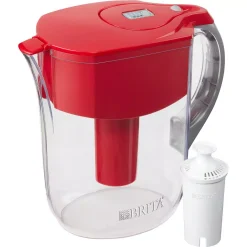 Brita shop 7 Water Filter Pitchers Brita 10-Cup Large Water Filter Pitcher In Red, BPA Free