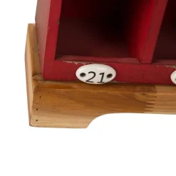 Sculptures Glitzhome 25 In. H Countdown To Christmas Wood And Metal Advent Calendar Decor -Brita shop red glitzhome sculptures 1103202608 1f 1000