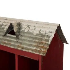 Sculptures Glitzhome 25 In. H Countdown To Christmas Wood And Metal Advent Calendar Decor -Brita shop red glitzhome sculptures 1103202608 4f 1000