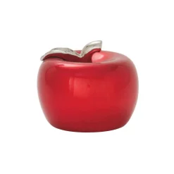 Sculptures LITTON LANE 11 In. X 9 In. Modern Red Ceramic Decorative Apple -Brita shop red litton lane sculptures 59712 c3 1000