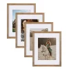 Picture Frames DesignOvation Gallery 11 In. X 14 In. Matted To 8 In. X 10 In. Rustic Brown Wood Picture Frame (Set Of 4) -Brita shop rustic brown designovation picture frames 212317 64 1000