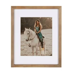 Picture Frames DesignOvation Gallery 11 In. X 14 In. Matted To 8 In. X 10 In. Rustic Brown Wood Picture Frame (Set Of 4) -Brita shop rustic brown designovation picture frames 212317 c3 1000