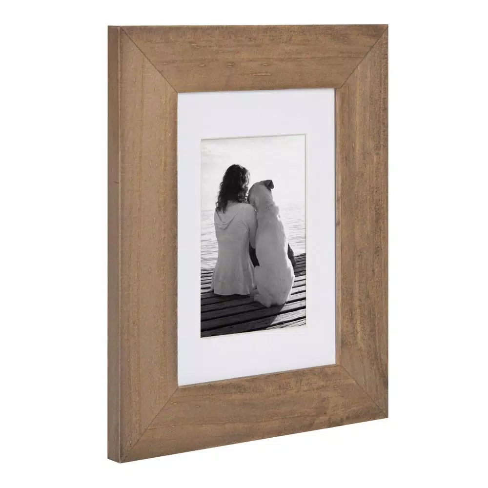 Picture Frames DesignOvation Museum 5 In. X 7 In. Matted To 3.5 In. X 5 In. Rustic Brown Picture Frame (Set Of 4) 5 Picture Frames DesignOvation Museum 5 In. X 7 In. Matted To 3.5 In. X 5 In. Rustic Brown Picture Frame (Set Of 4) - Image 3