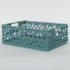Storage Baskets Heritage Lace Mode Crochet Polypropylene Decorative Basket 1 Storage Baskets Heritage Lace Mode Crochet Polypropylene Decorative Basket -Brita shop sea spray heritage lace storage baskets mc 1120ss 64 1000