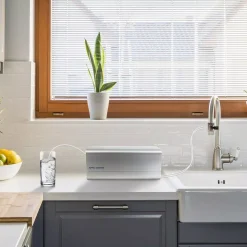 Water Filtration Systems APEC Water Systems Ultimate Counter Top Reverse Osmosis Water Filtration System With Case 90 GPD 4-Stage Portable And Installation-Free -Brita shop silver apec water systems countertop water filters ro ctop c 1f 1000